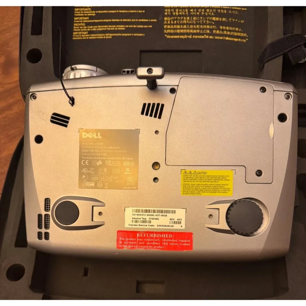 Refurbished Dell 2300MP Front Projector with Dell Carrying Case